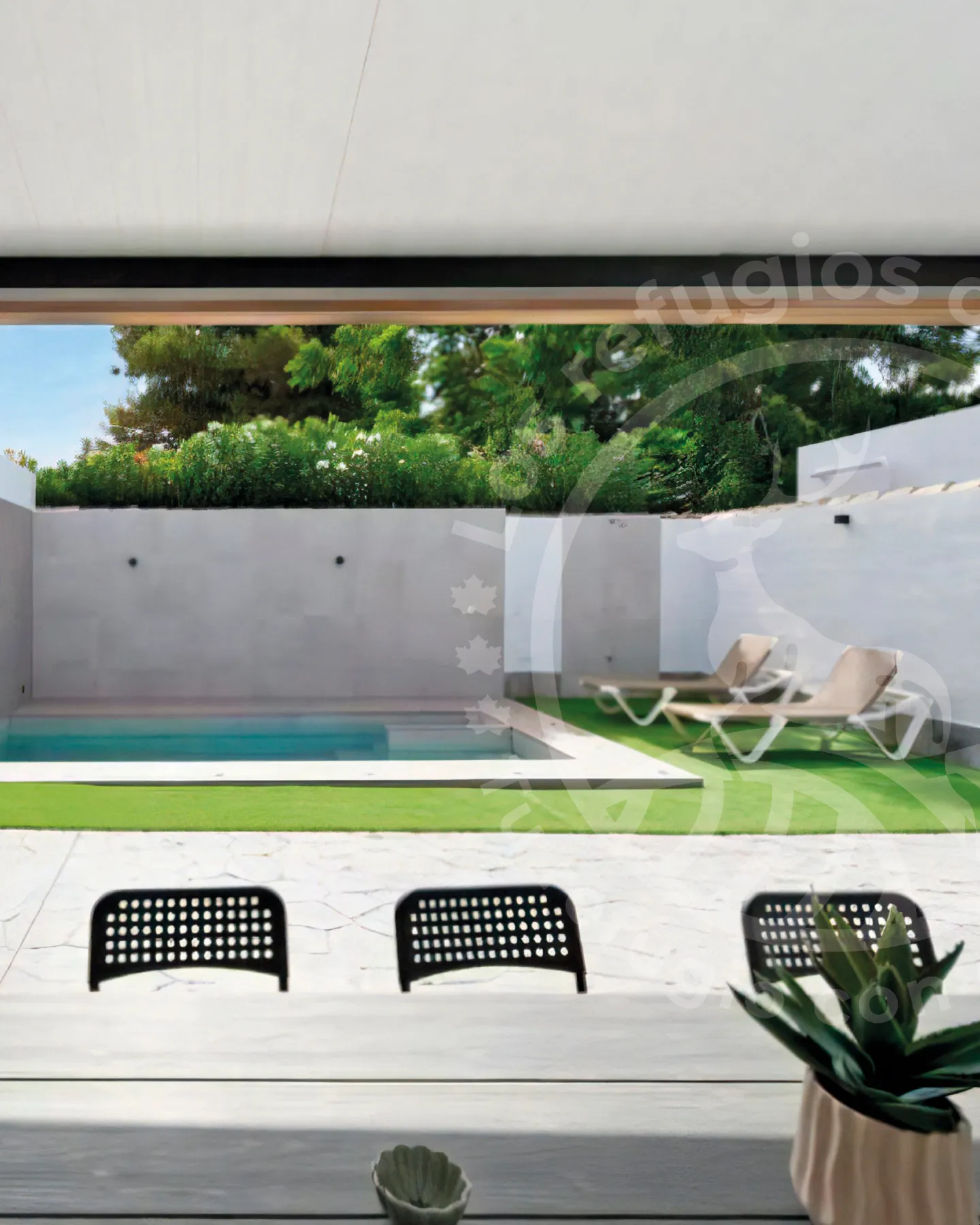 House with private pool in Chiclana with sun loungers and garden